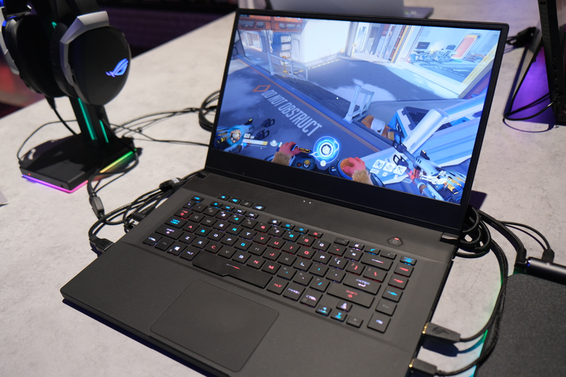 I played some 300Hz Overwatch on an Asus Zephyrus prototype. You can’t hear it, but it was wheezing.